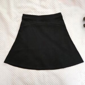 LOFT Classic Pull On Black A-Line Skirt